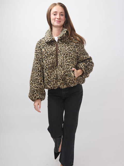 Vail Jacket, Tan Leopard