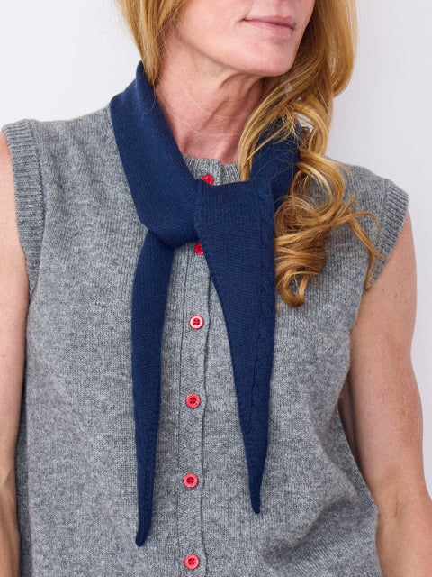 Mini Scarf, Navy