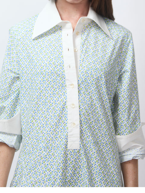 Groovy Shirtdress, blue