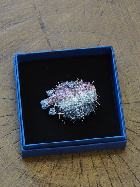 Puffer Fish Brooch