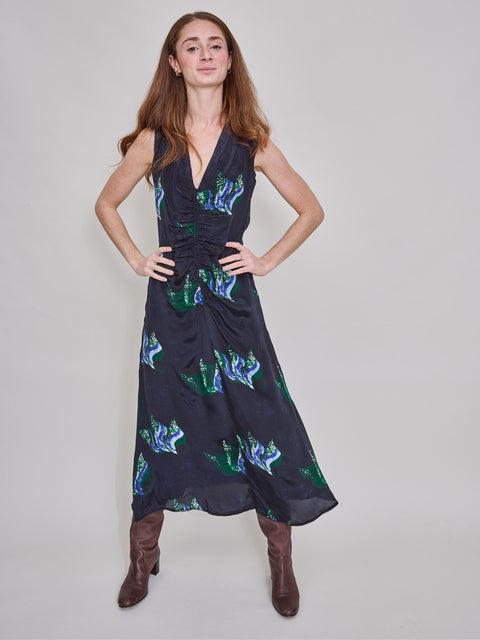 Tora Midi Dress, Blue