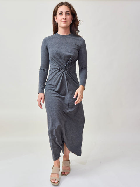 Long Sleeve Volta, Charcoal