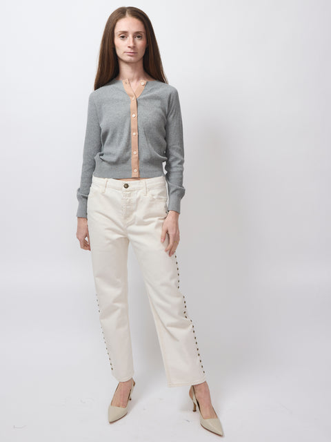 Dainty Cardigan, Heather Grey