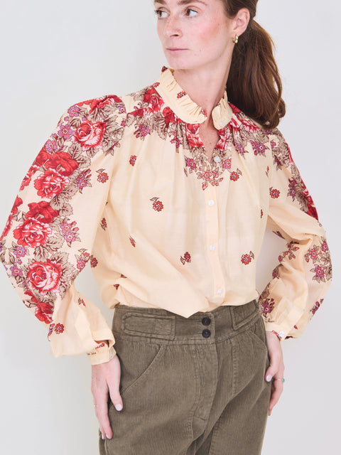 Annabel Shirt, White Rosebush