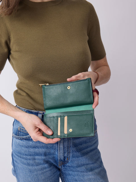 Storia Medium Wallet, Verde Oleandro