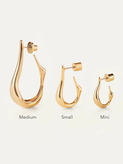 Mini Colette Hoops, gold
