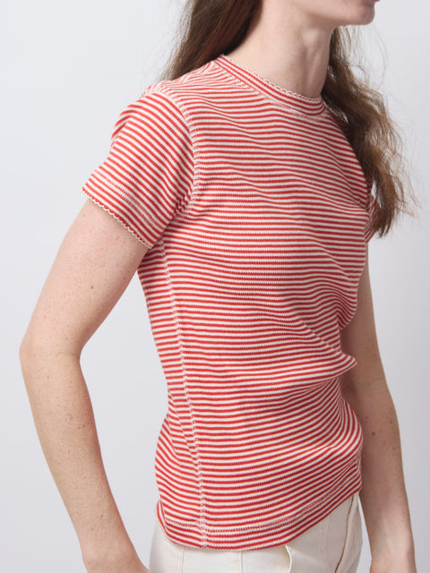 Little Tee, Pimento Stripe