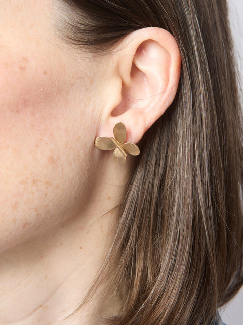 Petite Butterfly Bronze Earrings