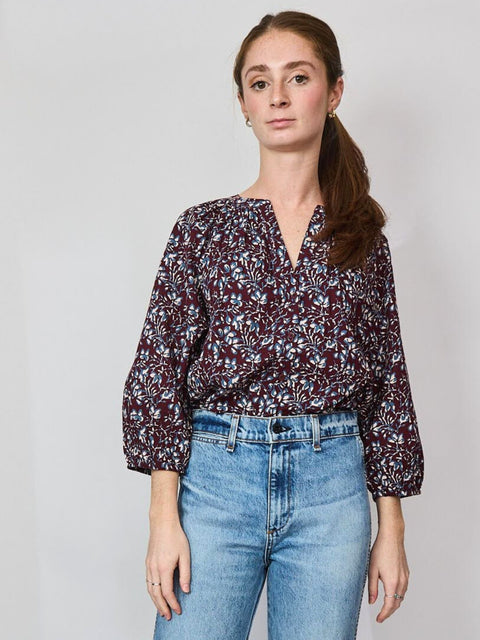 Mitte Top, Mira Floral Wine