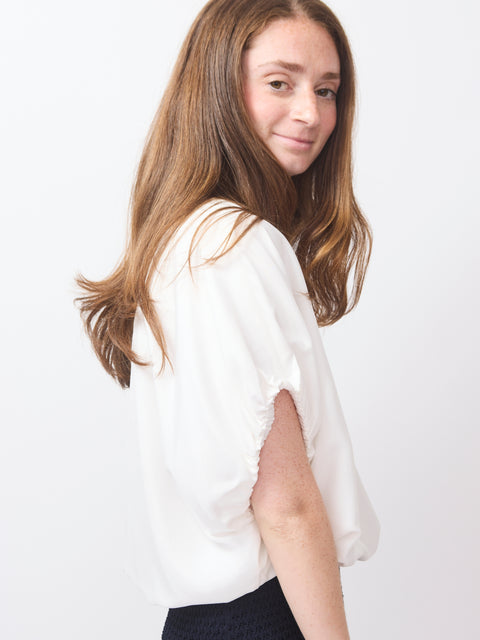 Bubble Blouse, white