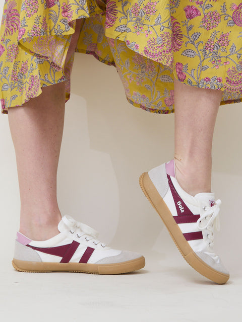 Badminton, White/Cerise