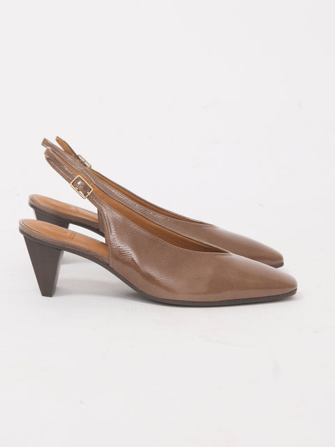 Sontag Slingback, crinkled patent