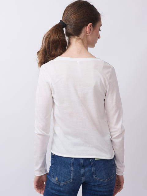 Corinne Slim Fit Cardigan, bright white