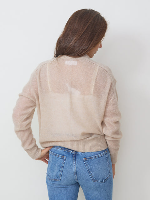 Tissue Weight Sweater, Sand