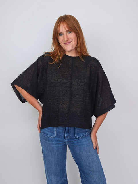 Blusa Organza, Nero