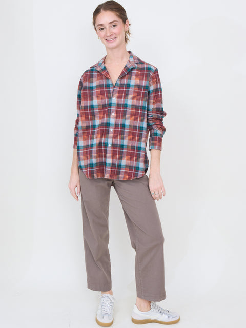 Eileen, Wine/Green Plaid