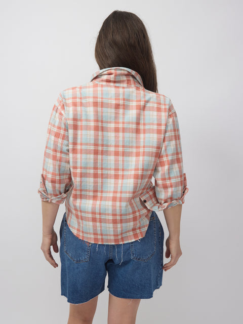 Crosby Flannel, orange plaid