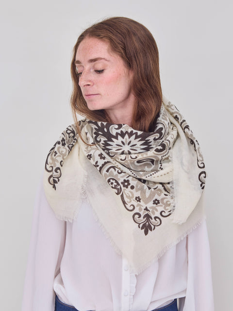 Bandana Foulard, ecru wc