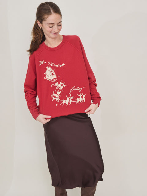 College Sweatshirt, Merry Christmas