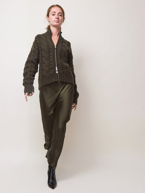 Saharriet cardigan, deep forest