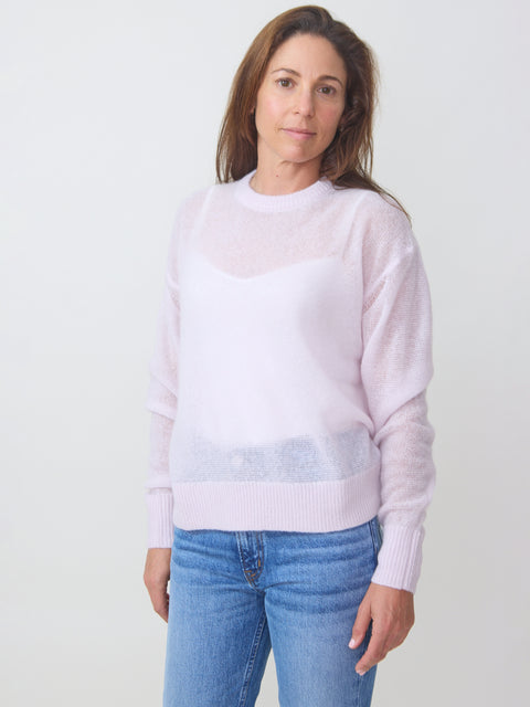 Tissue Weight Sweater, Rose Dust