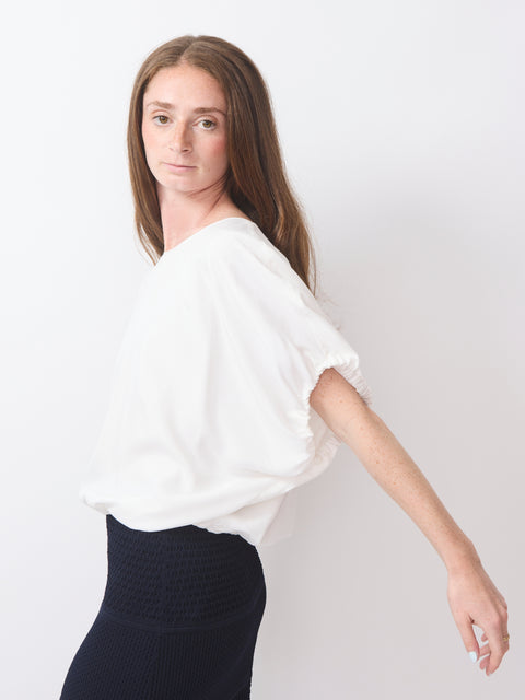 Bubble Blouse, white