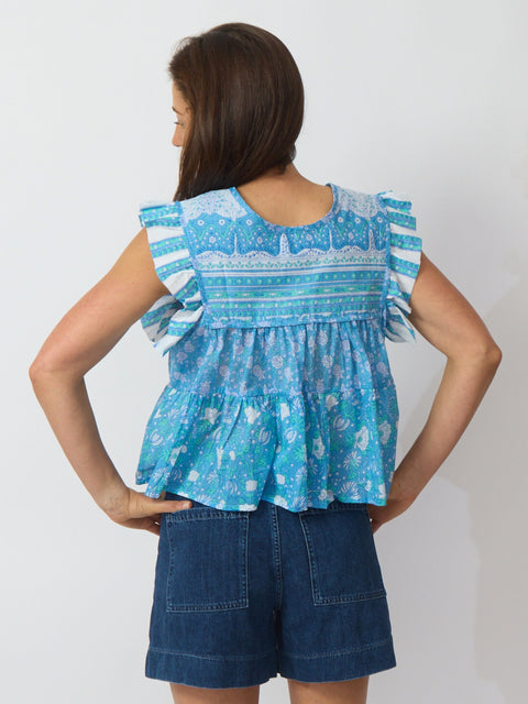 Chelsea Top, Charleston Floral