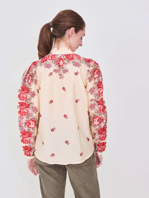 Annabel Shirt, White Rosebush