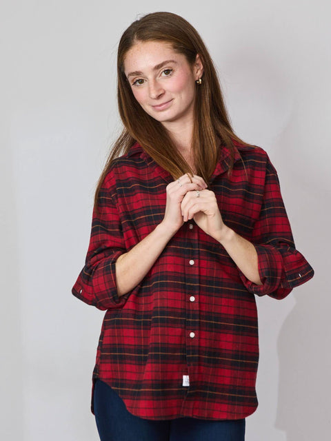 Eileen, red/black flannel