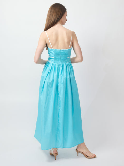 Leilani Dress, turquoise rose