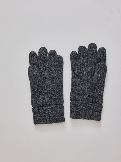 Basic Wool Glove, Charcoal