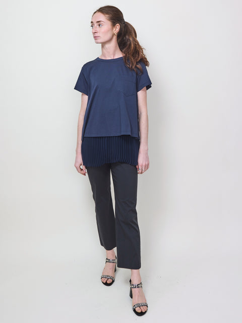 2-Piece Open Back Tee, navy
