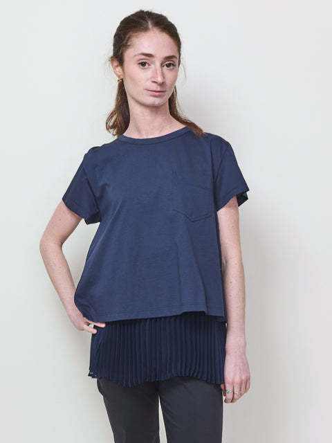 2-Piece Open Back Tee, navy