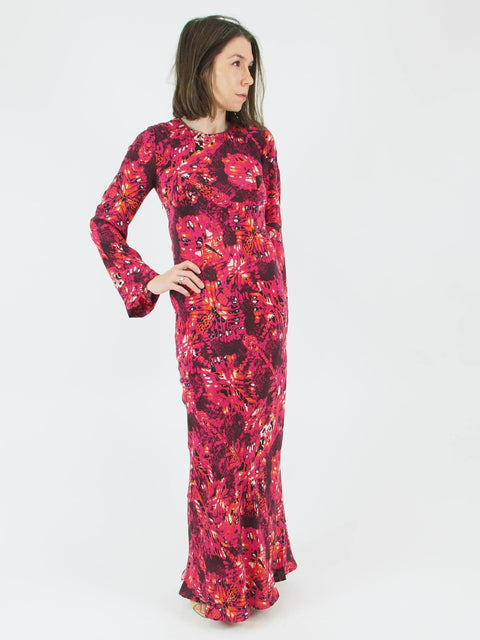 Ceibo Catia Dress, Fuchsia Shibori