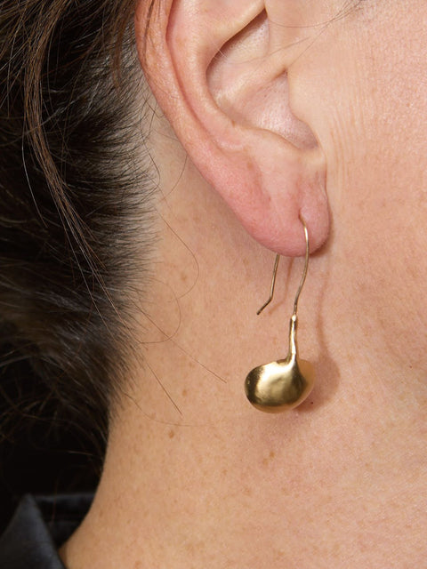 Ruth Single Drop Bronze Earring