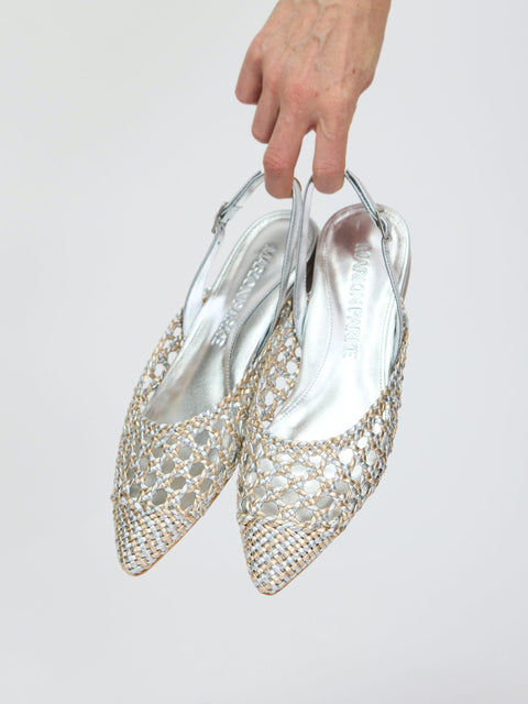 Patty Slingback, silver/gold