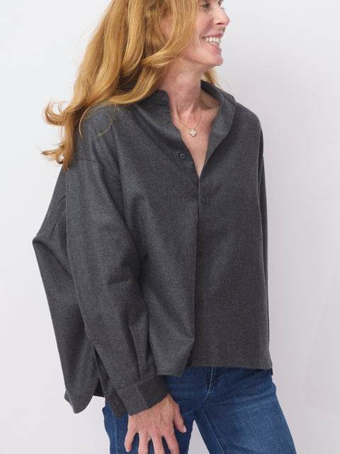 Camicia Quadra Top, Ferro