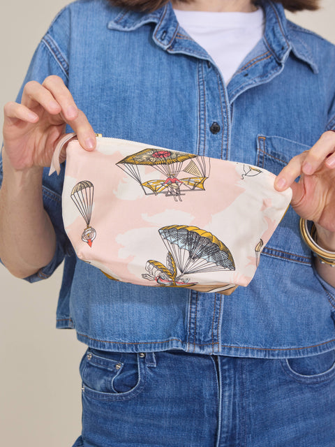 Make Up Pouch, parachute mix