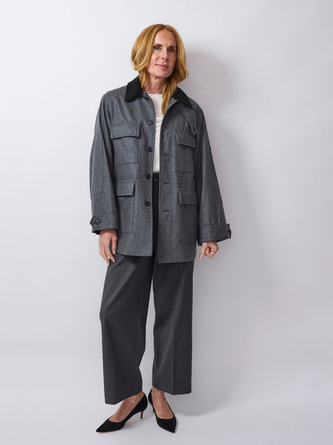 Greta Jacket, grey flannel