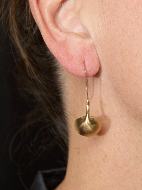 Ruth Single Drop Bronze Earring