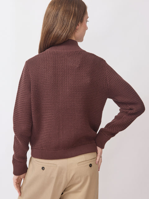 Utility Cardigan, chocolate