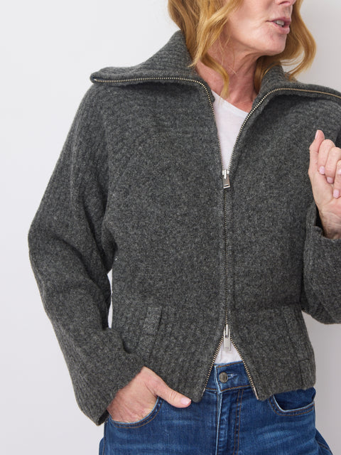 Samirra Zip, Dark Grey