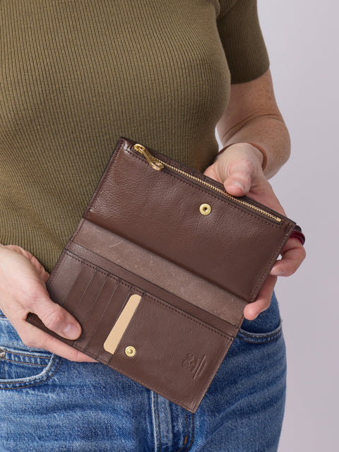 Storia Medium Wallet, Marrone Tabacco