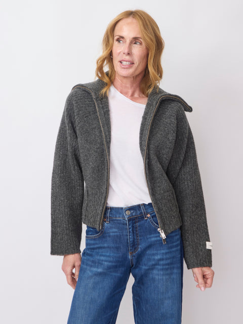 Samirra Zip, Dark Grey