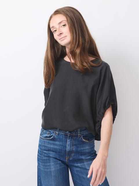 Bubble Blouse, black
