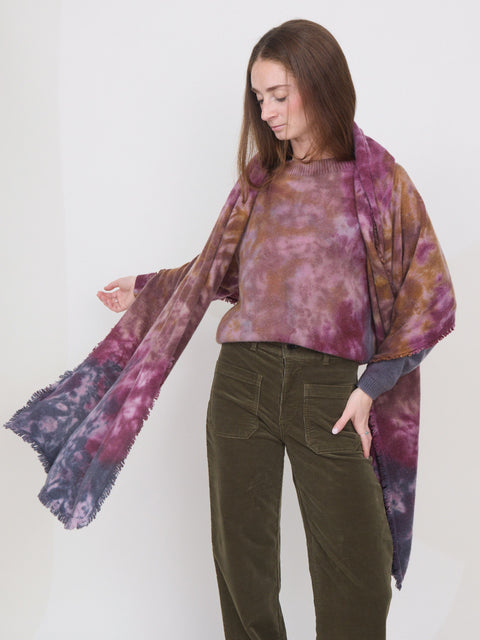 Cocoon Fringe Scarf, Pluto