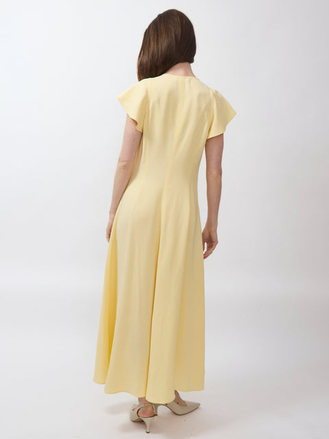 Gisa Zip Dress, double cream