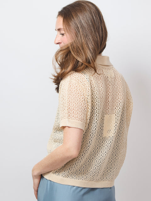 Crochet Polo, Natural