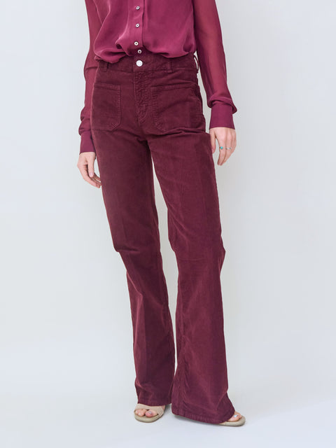 Dompay, bordeaux corduroy