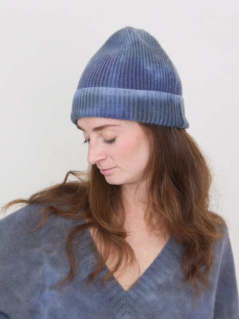 Max Rib Beanie, Blue Night